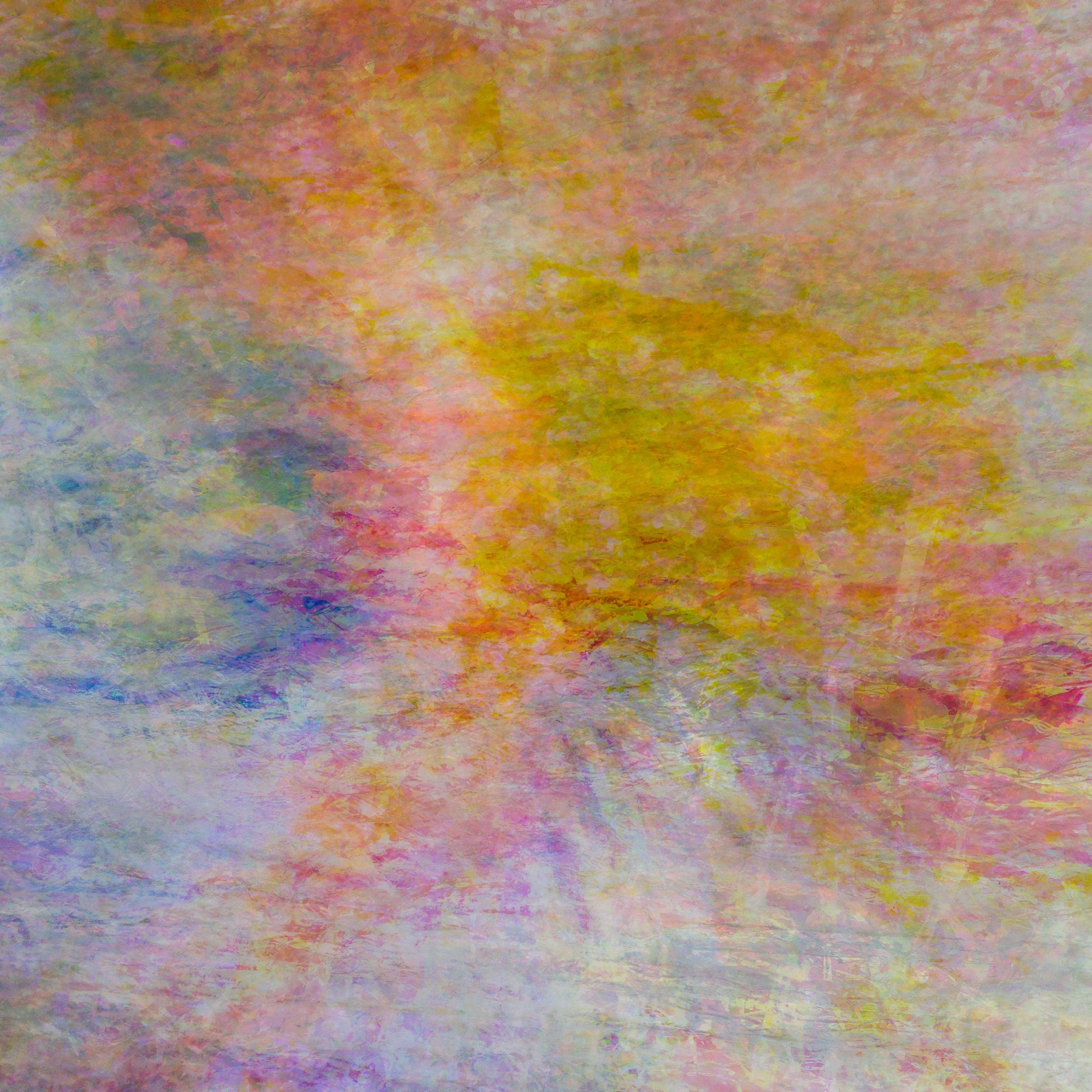 Jerusalem Multicolor Hanukkah Candles Abstract Impressionist Painting — Jewish Holy Land