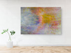 Jerusalem Multicolor Hanukkah Candles Abstract Impressionist Painting — Jewish Holy Land