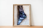 Jerusalem Kotel Western Wall Painting Print: Prayer Paper Notes in a Stone Gap