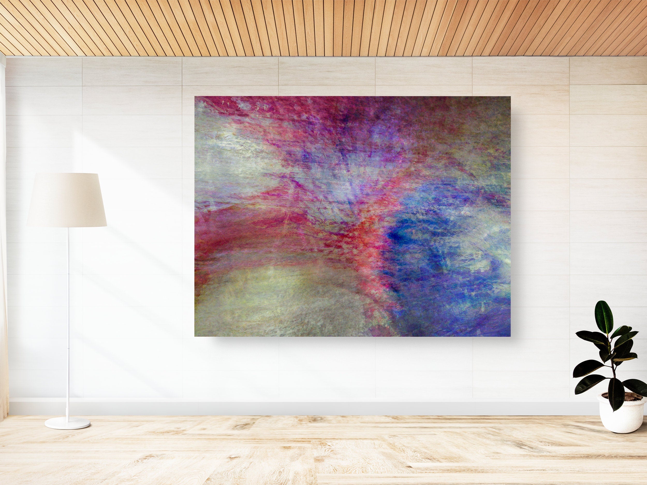 Purple Red Blue Powerful Abstract — Holy Land