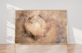 Wood Brown Beige Abstract Jewish Impressionist Painting — Holy Land Artwork