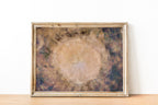 Brown Beige Abstract Tree Trunk Wood Painting