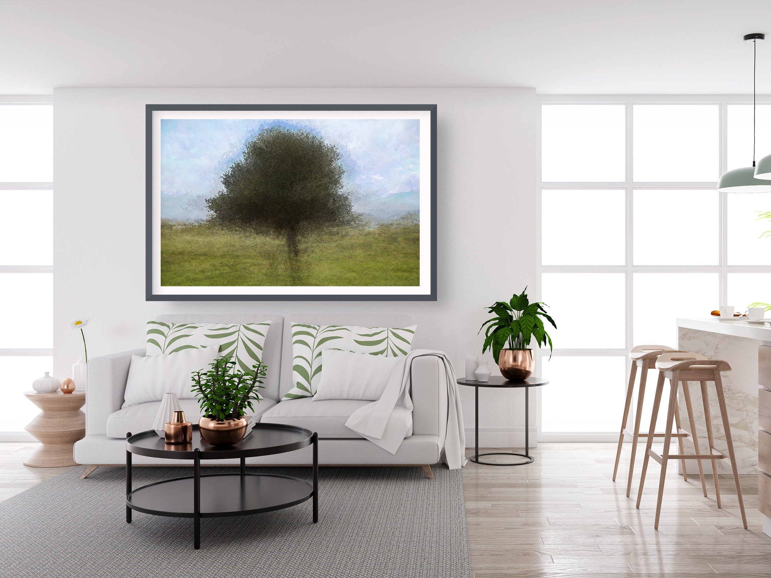 Olive Tree Impressionist Painting at Jerusalem