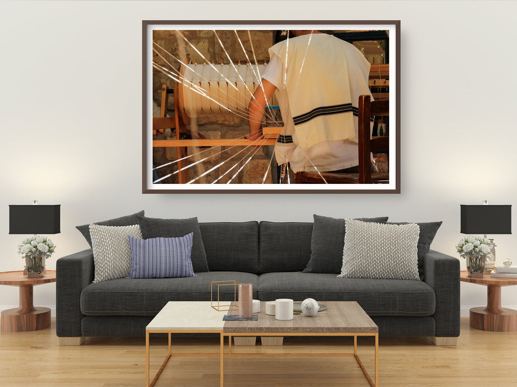 Tallit Weaving Threads Jewish Home