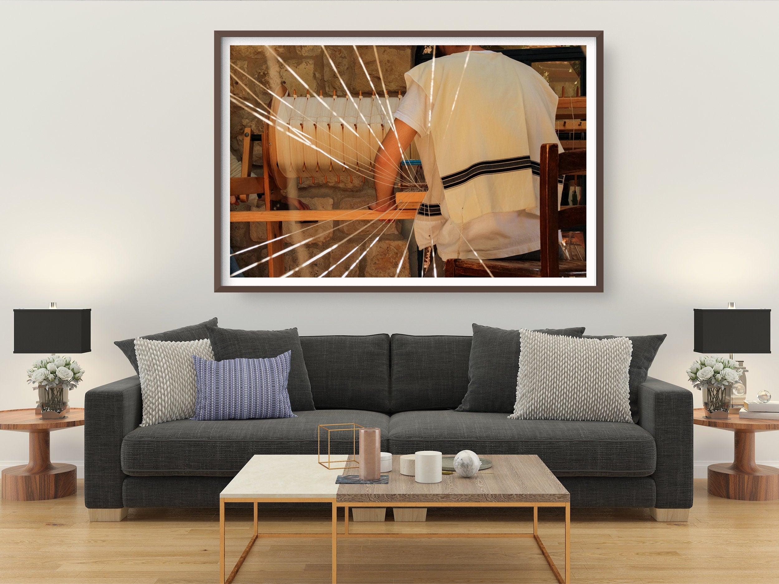 Tallit Weaving Threads Jewish Home
