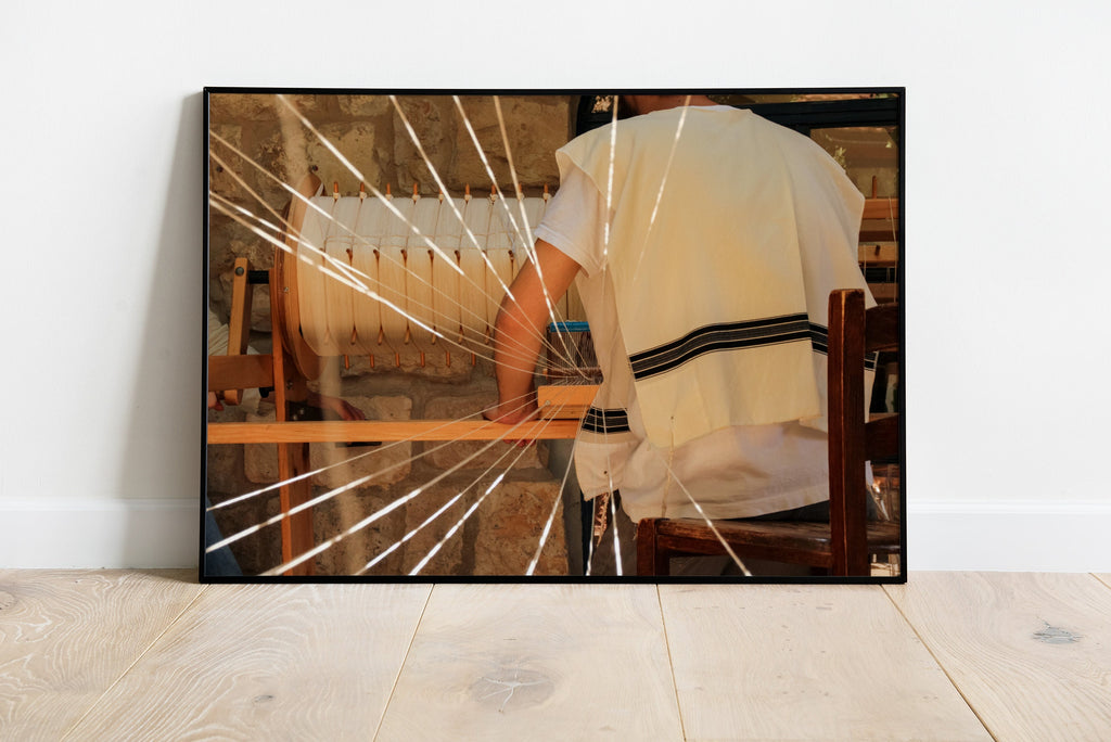 Tallit Weaving Threads Jewish Home