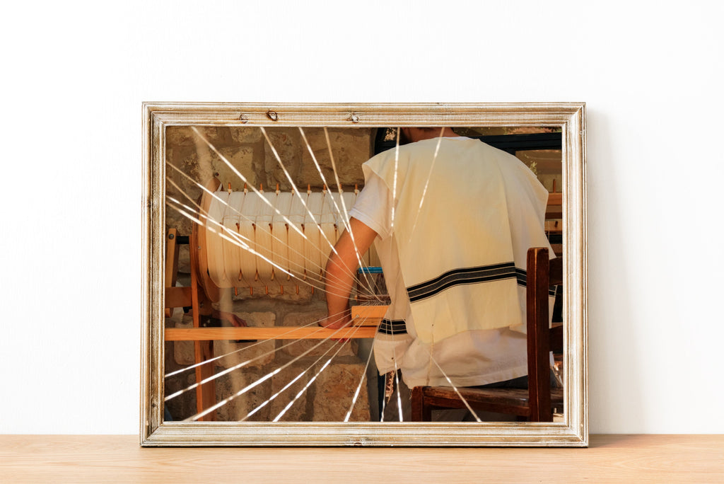 Tallit Weaving Threads Jewish Home