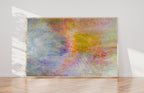 Jerusalem Multicolor Hanukkah Candles Abstract Impressionist Painting — Jewish Holy Land