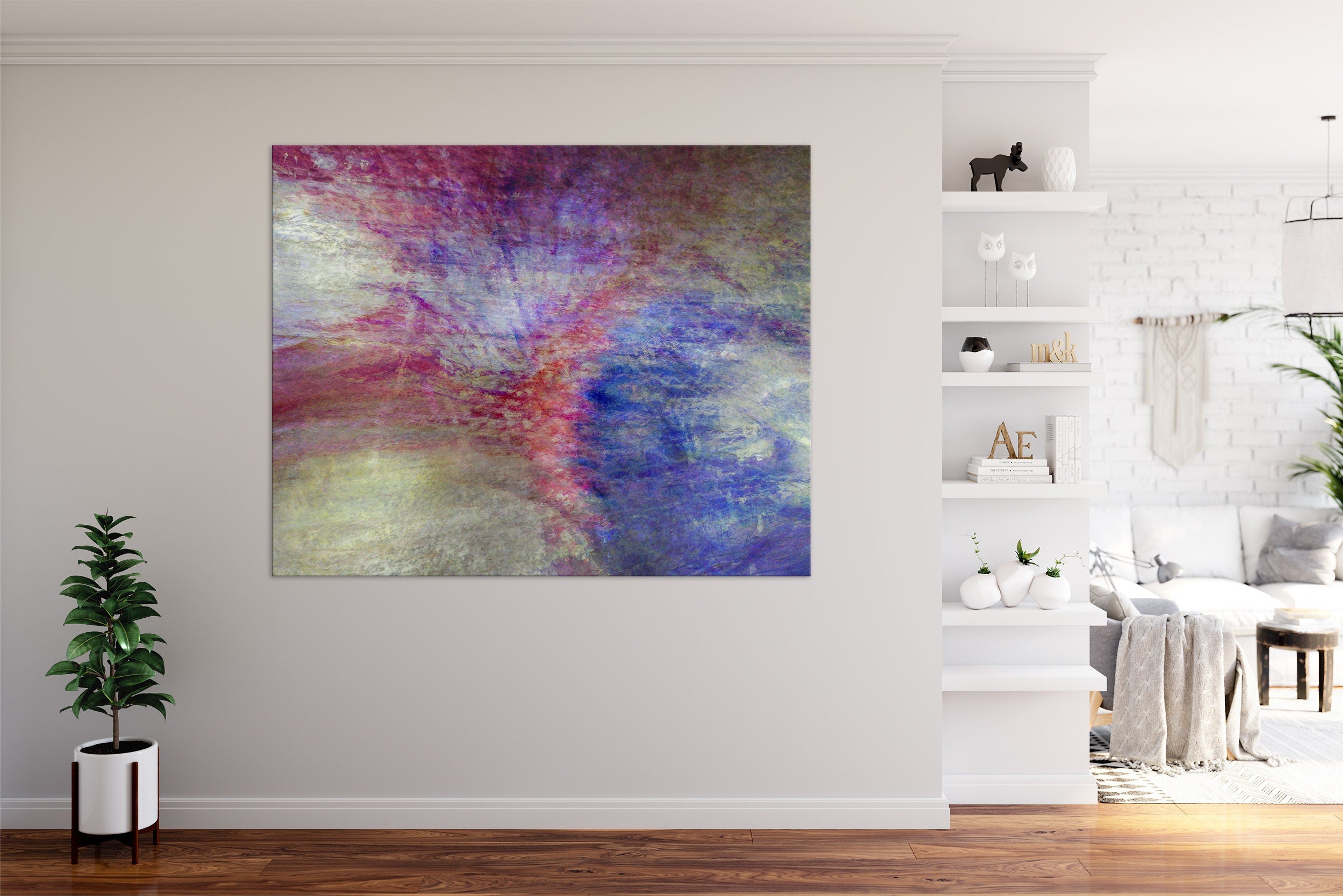 Purple Red Blue Powerful Abstract — Holy Land