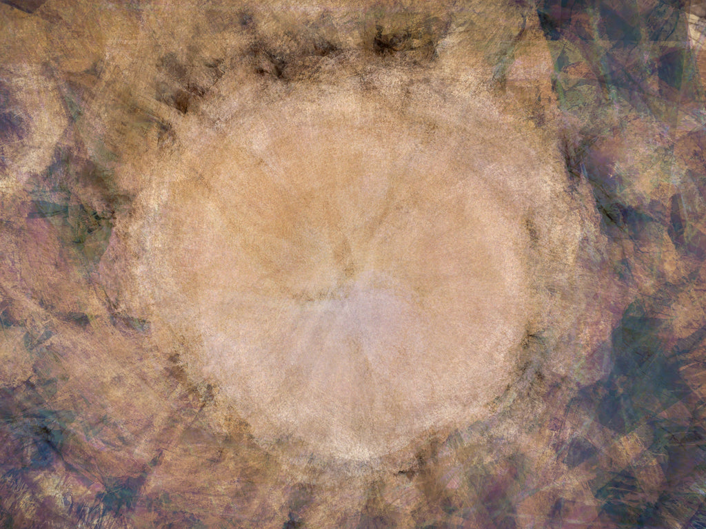 Brown Beige Abstract Tree Trunk Wood Painting
