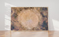 Brown Beige Abstract Tree Trunk Wood Painting