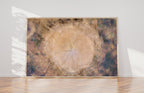 Brown Beige Abstract Tree Trunk Wood Painting