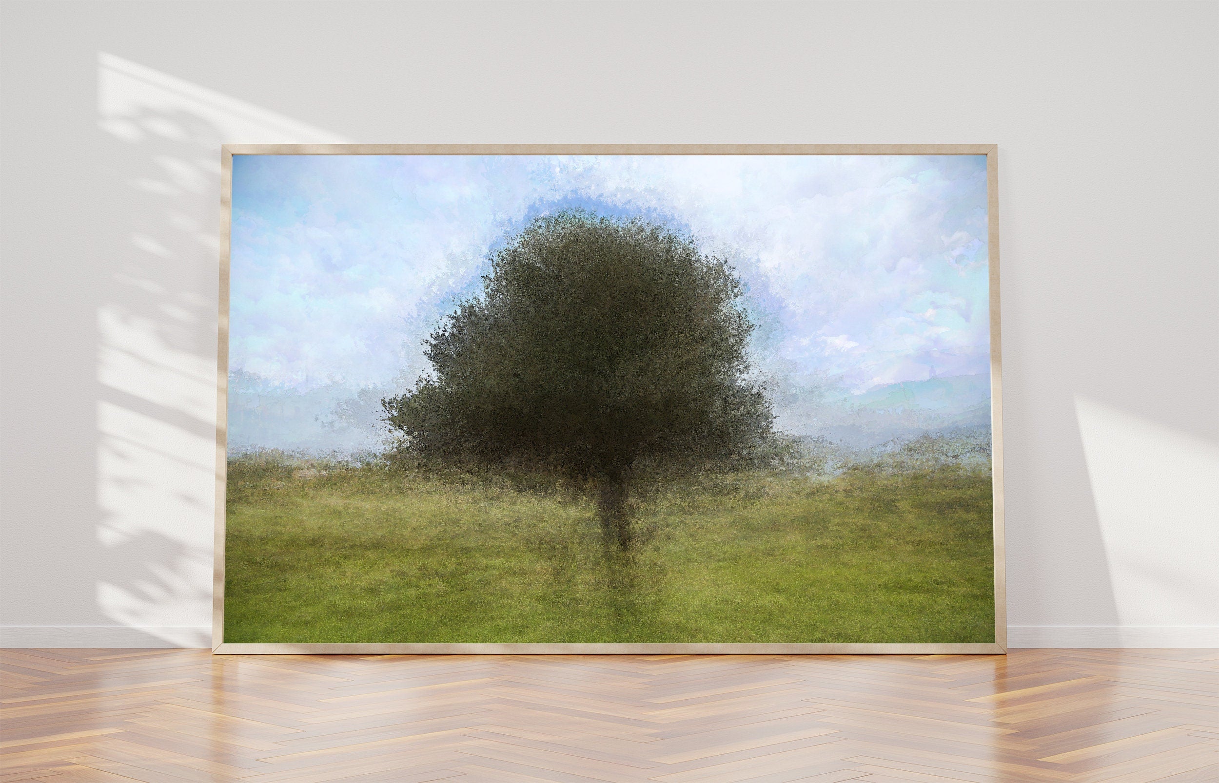 Olive Tree Impressionist Painting at Jerusalem
