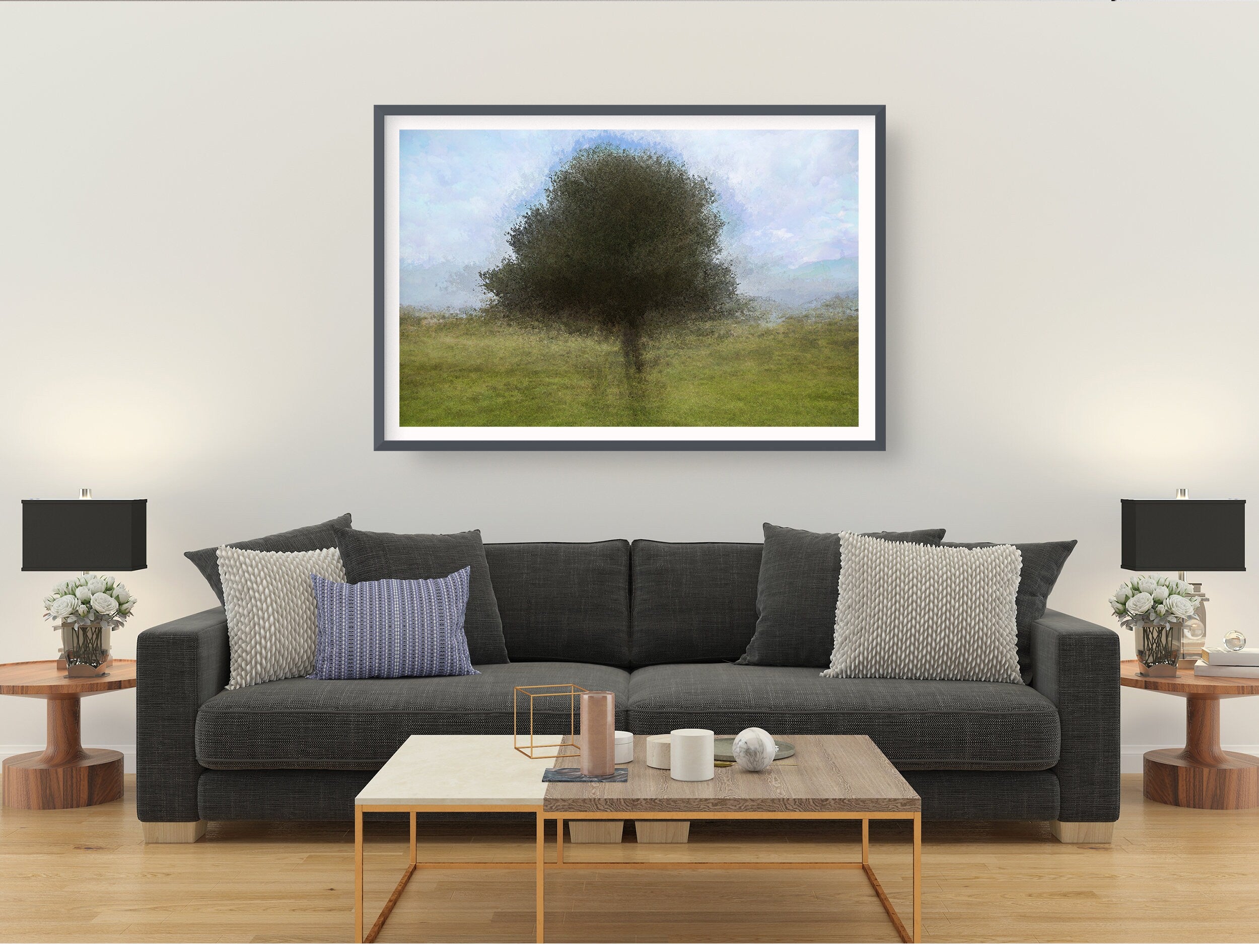 Olive Tree Impressionist Painting at Jerusalem