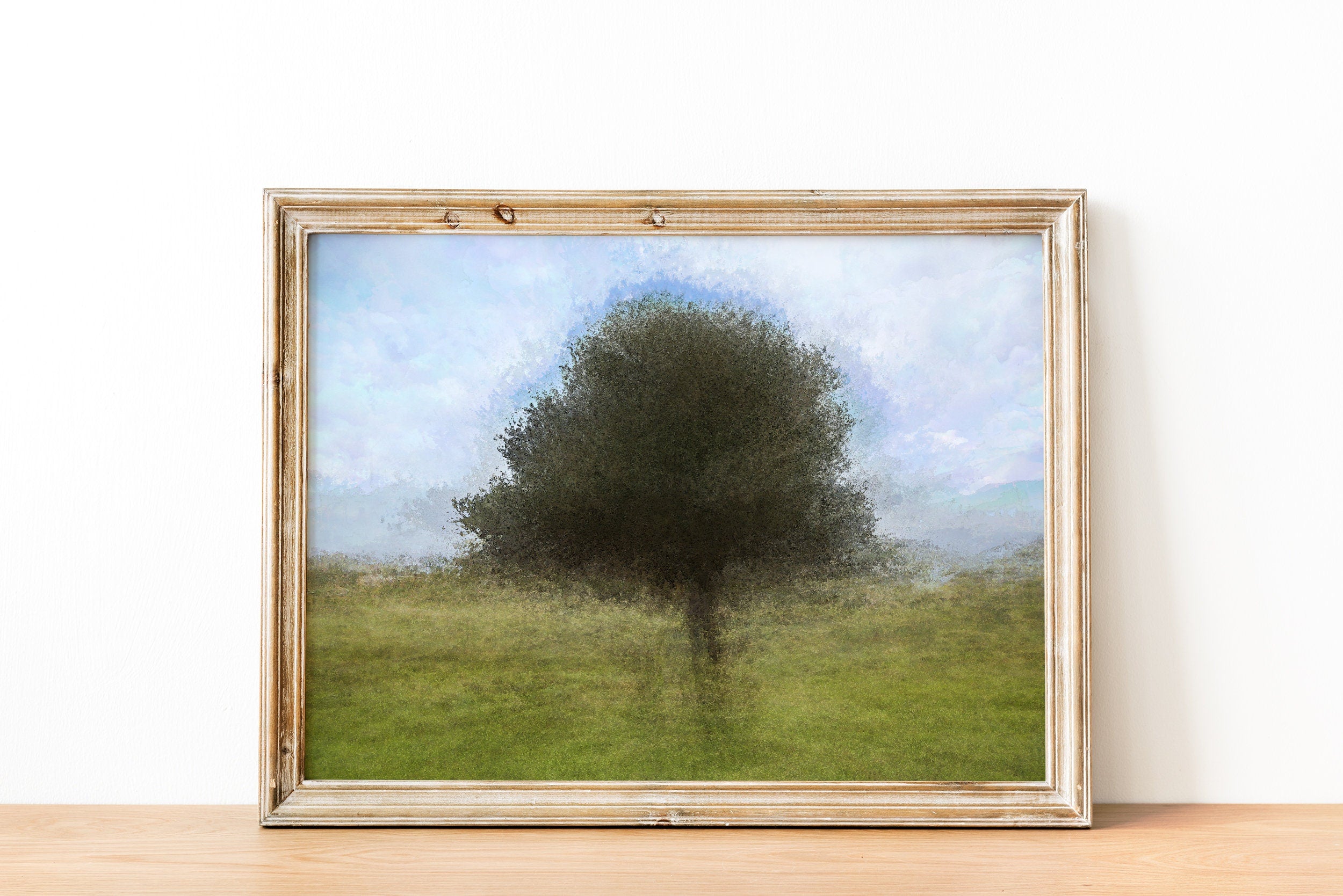 Olive Tree Impressionist Painting at Jerusalem