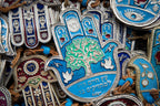 Blue Israeli Holy Land Hamsa Hands Vintage Photography