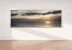 Panoramic Israeli Dead Sea Sunrise Seascape with Mountains