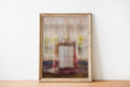Jewish Old Bible Torah Scroll Opened Painting — Vertical