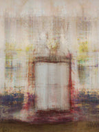 Jewish Old Bible Torah Scroll Opened Painting — Vertical