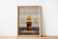 Jewish Old Bible Torah Scroll Closed Painting — Vertical