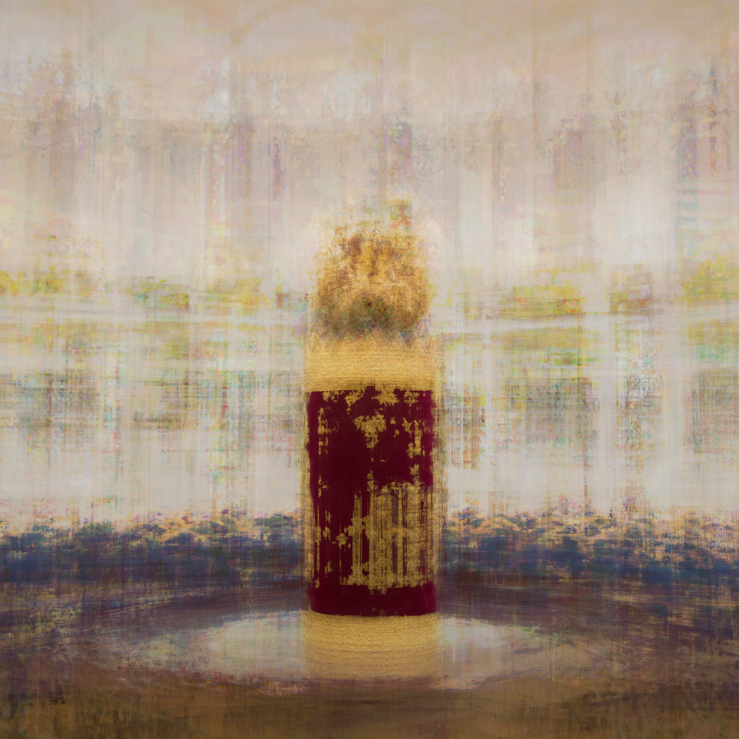 Jewish Old Bible Torah Scroll Closed Painting — Vertical