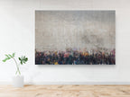 Jewish Kotel Wall Art Painting — Crowd of People Praying at the Western Wall (Kosel)