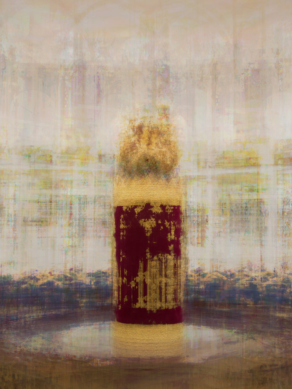 Jewish Old Bible Torah Scroll Closed Painting — Vertical
