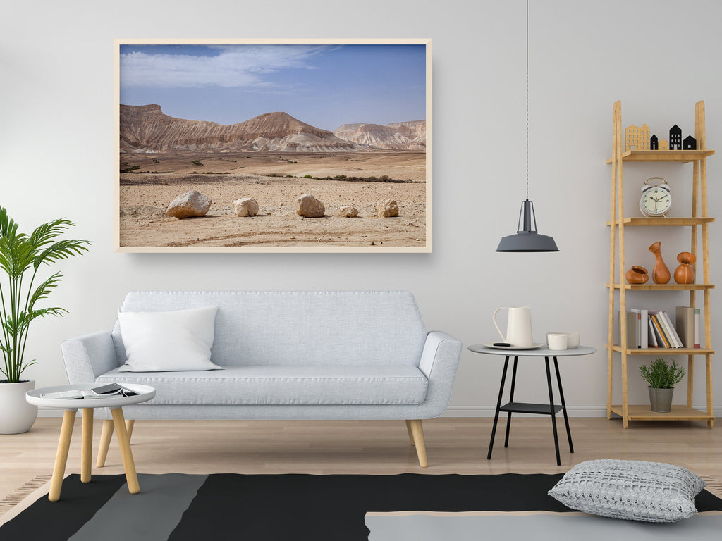 Israeli Negev Desert Mountain Rocks Landscape — Holy Land View Photography