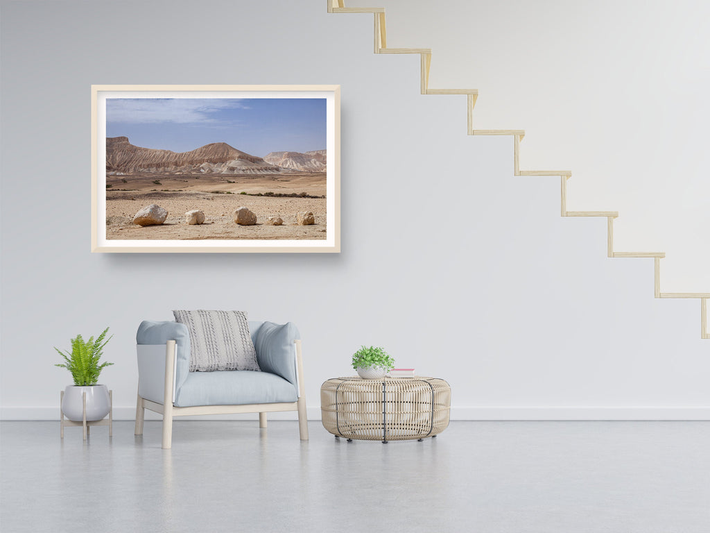 Israeli Negev Desert Mountain Rocks Landscape — Holy Land View Photography