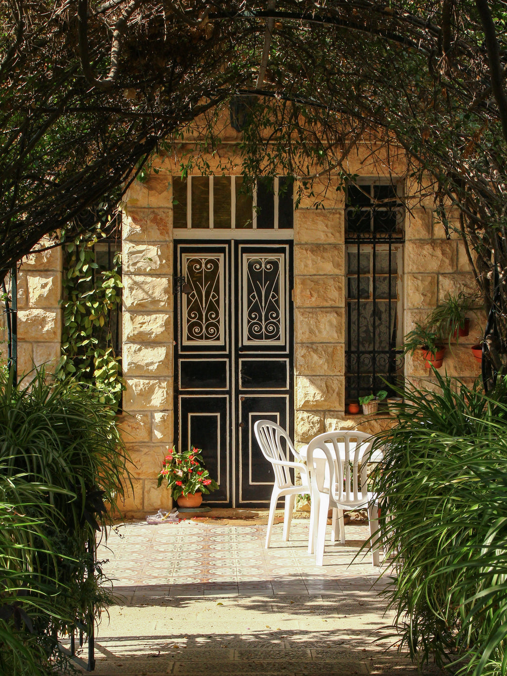 Jerusalem Garden Path Door Patio — Door Travel