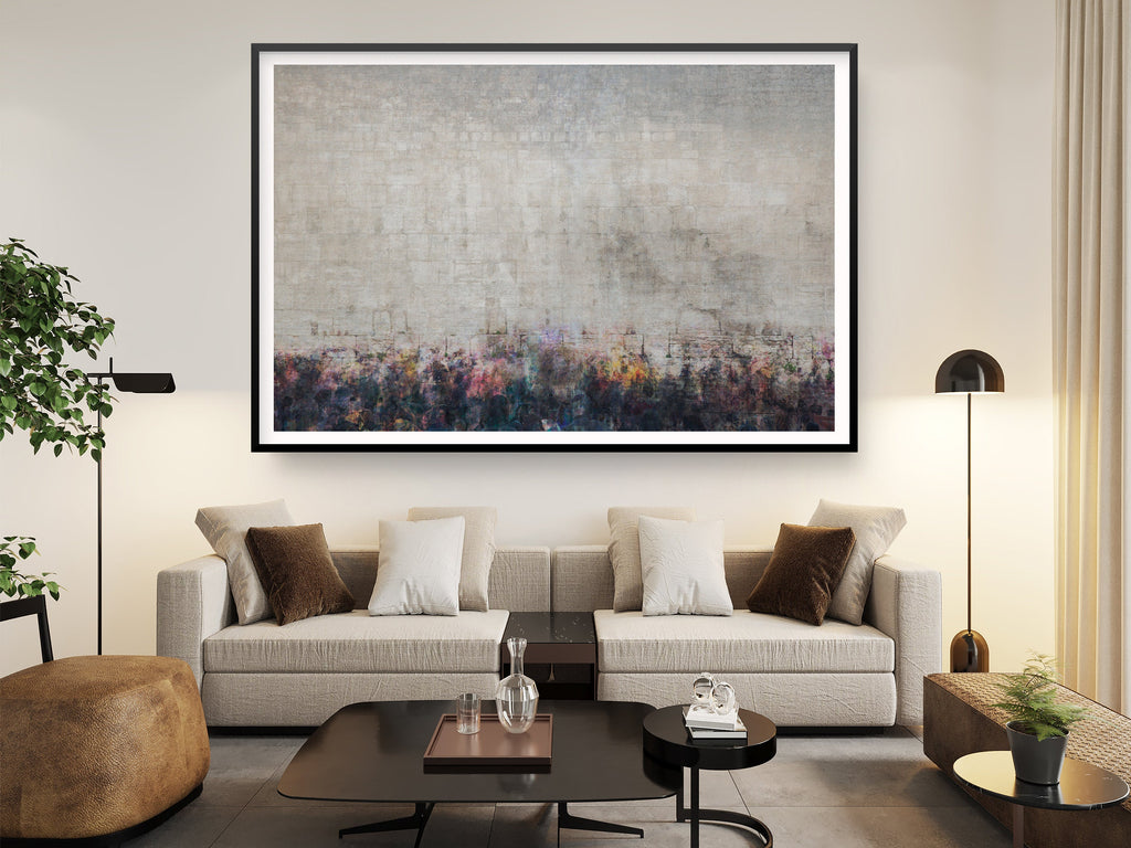Jewish Kotel Wall Art Painting — Crowd of People Praying at the Western Wall (Kosel)
