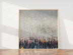 Jewish Kotel Wall Art Painting — Crowd of People Praying at the Western Wall (Kosel)