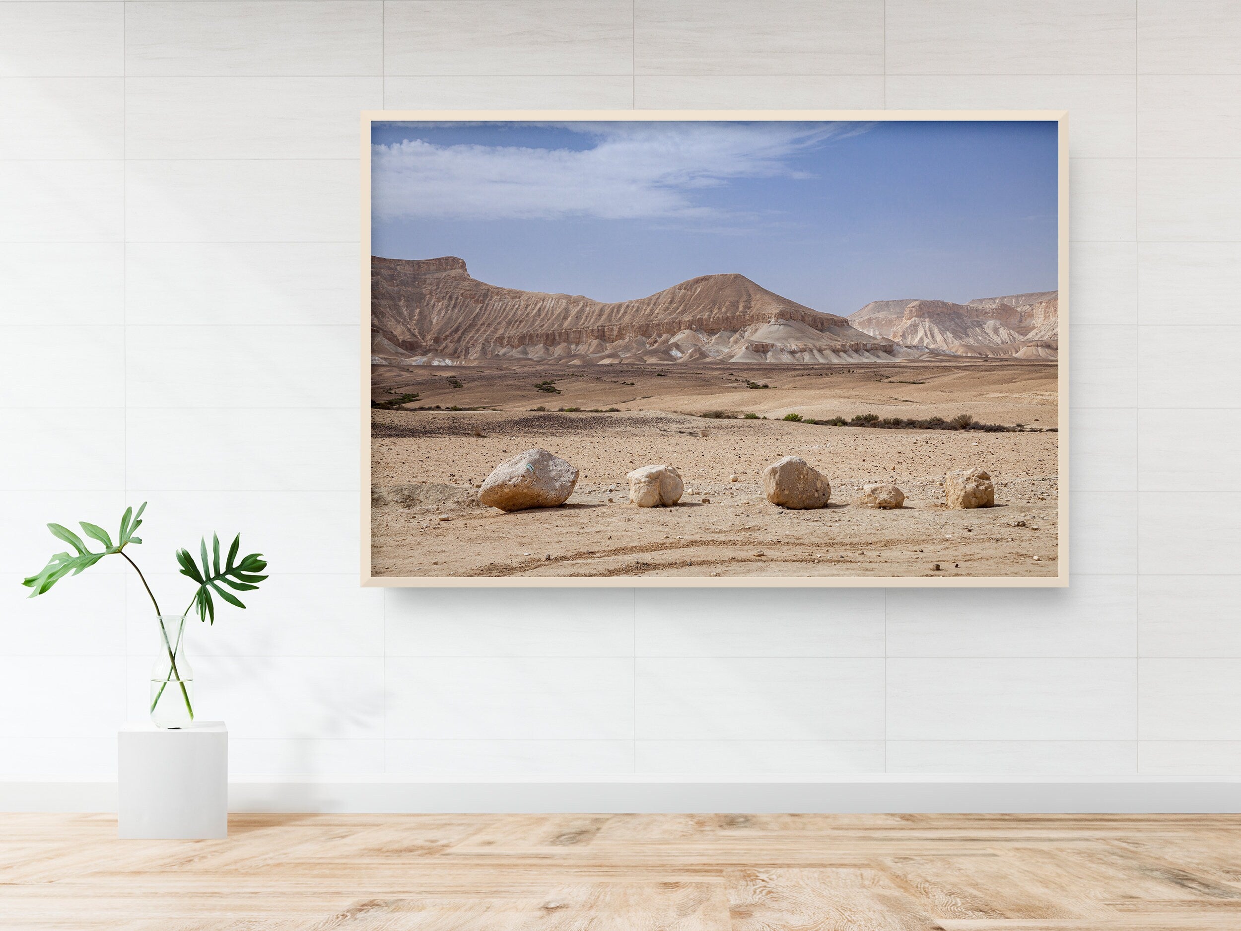 Israeli Negev Desert Mountain Rocks Landscape — Holy Land View Photography