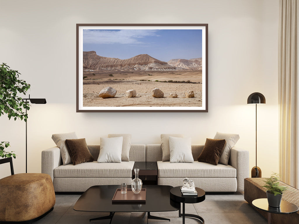 Israeli Negev Desert Mountain Rocks Landscape — Holy Land View Photography
