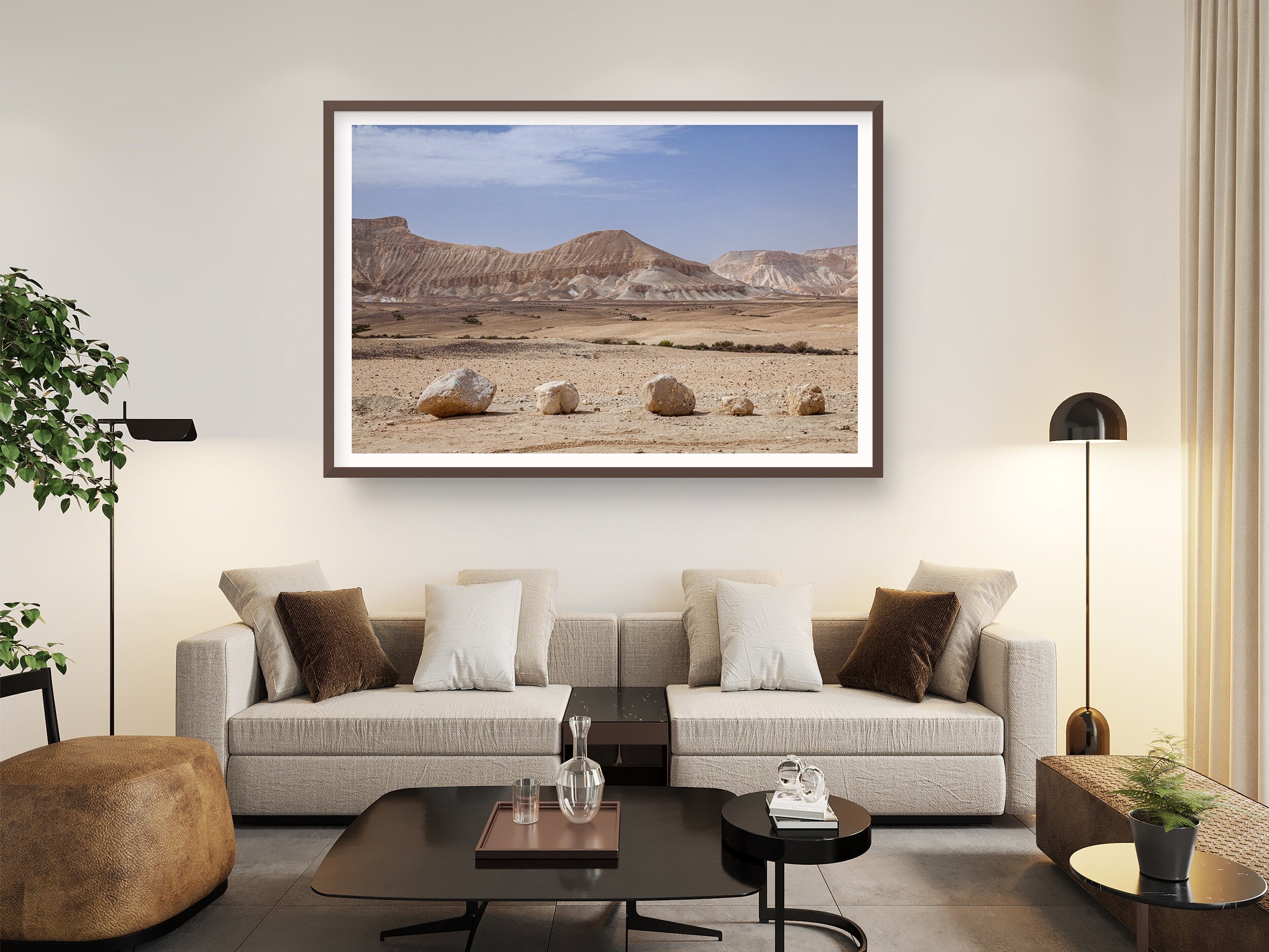 Israeli Negev Desert Mountain Rocks Landscape — Holy Land View Photography
