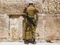 IDF Soldier Praying at the Kotel: Jerusalem Western Wall Painting
