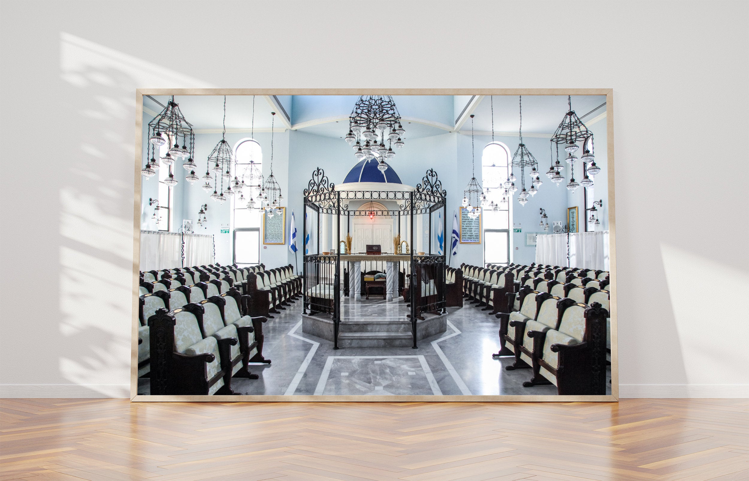 Tunisian Blue Sephardic Synagogue in Jerusalem