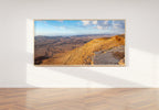 Panoramic Ramon Crater Israeli Negev Desert Mountain Sunrise Landscape — Holy Land View Photography