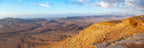 Panoramic Ramon Crater Israeli Negev Desert Mountain Sunrise Landscape — Holy Land View Photography