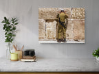 IDF Soldier Praying at the Kotel: Jerusalem Western Wall Painting