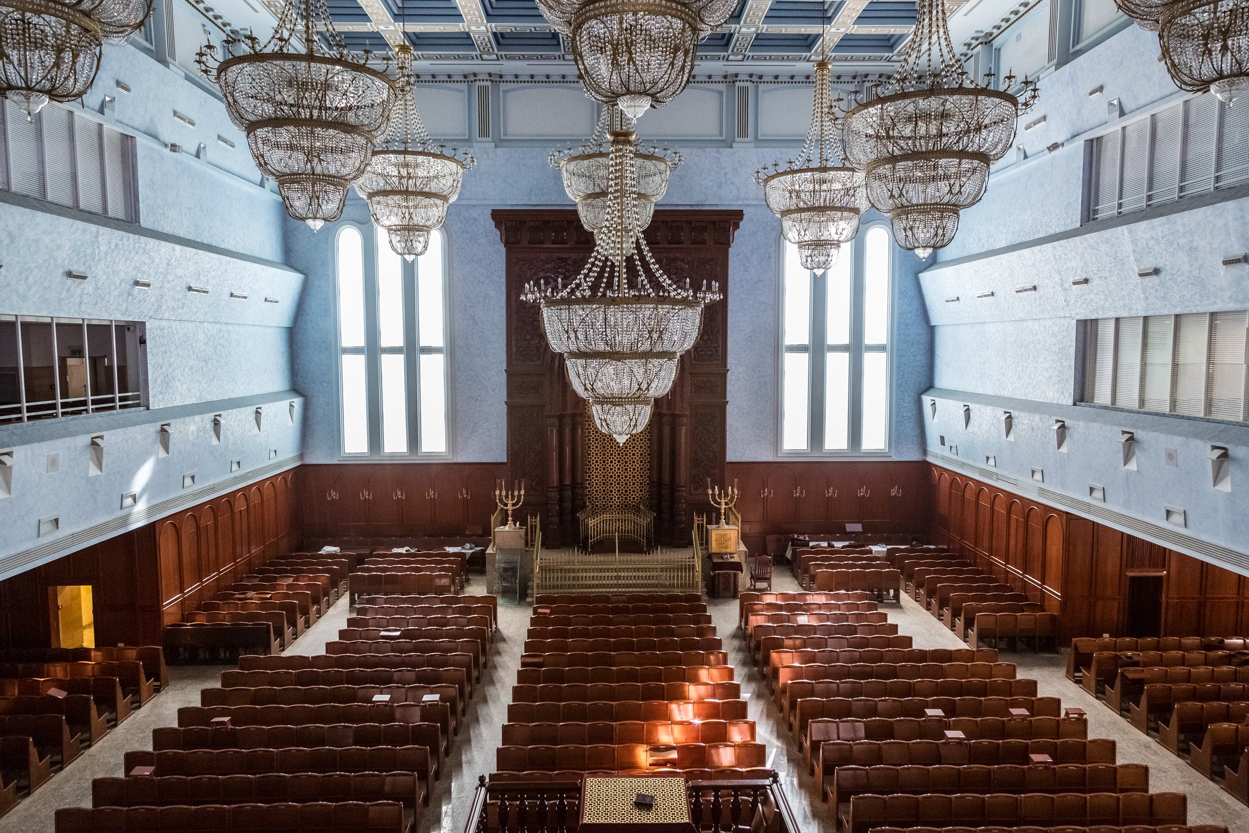Belz Hasidic Great Synagogue in Jerusalem
