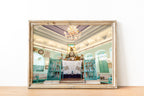 Blue Turquoise Sephardic Synagogue - Yamin Moshe Quarter - Jerusalem