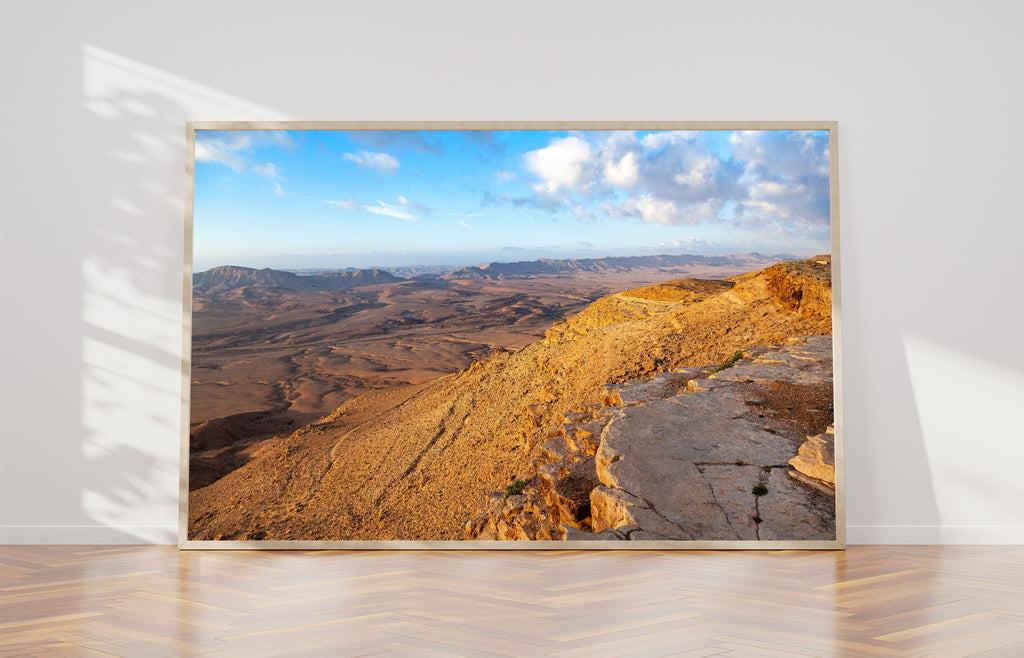 Ramon Crater Israeli Negev Desert Mountain Sunrise Landscape — Holy Land Photography