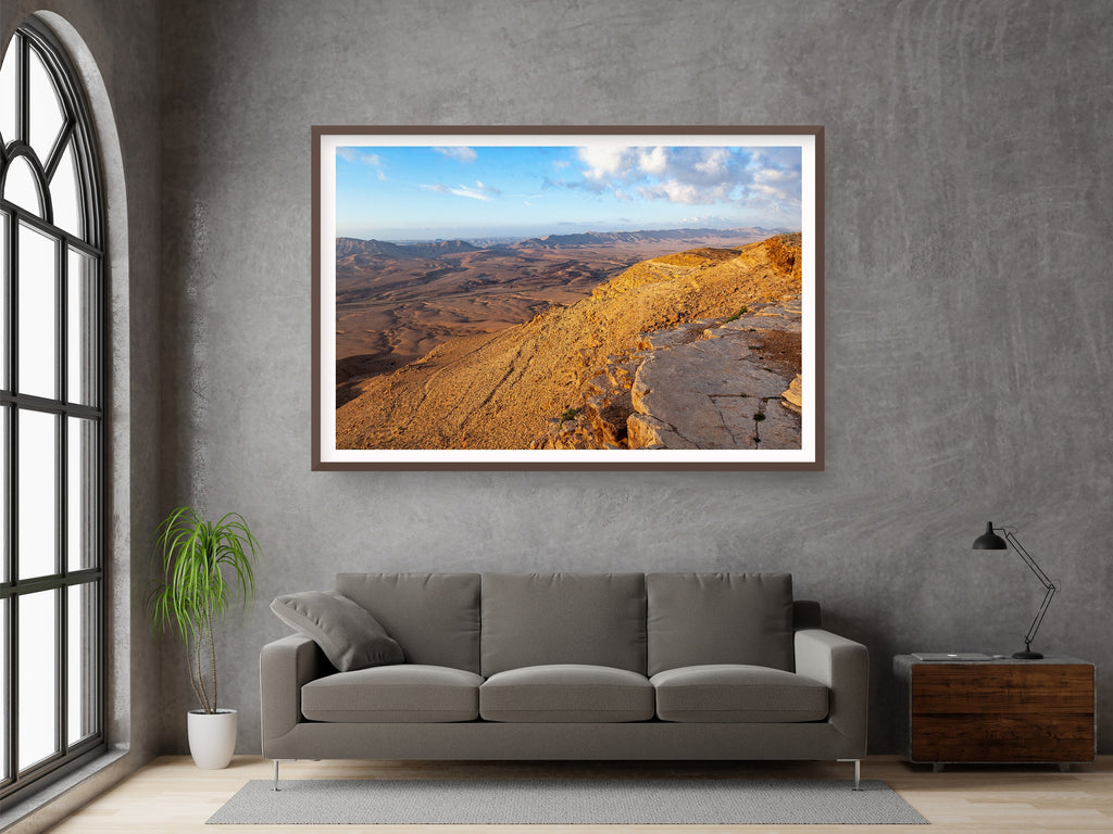 Ramon Crater Israeli Negev Desert Mountain Sunrise Landscape — Holy Land Photography