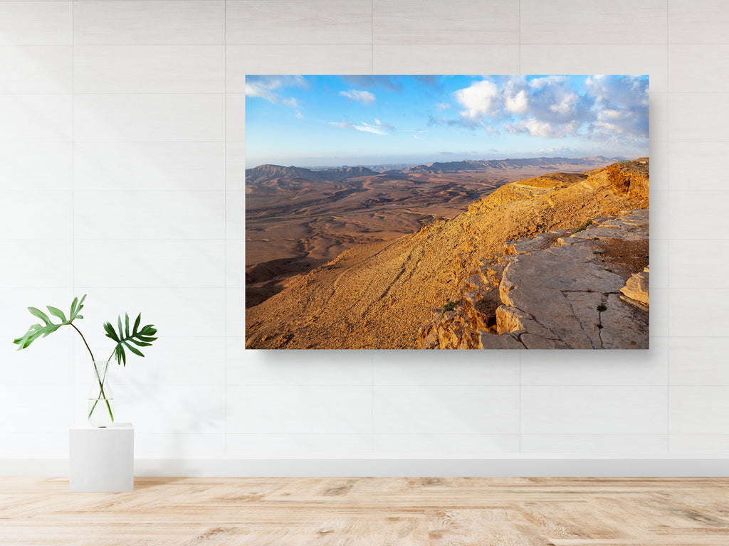 Ramon Crater Israeli Negev Desert Mountain Sunrise Landscape — Holy Land Photography