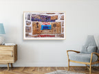 Tzfat Safed Judaica Print: Vintage Charity Tzedaka Box, Jewish Kabalah
