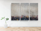 Kotel Western Wall Art: Abstract Triptych Impressionist Painting Print