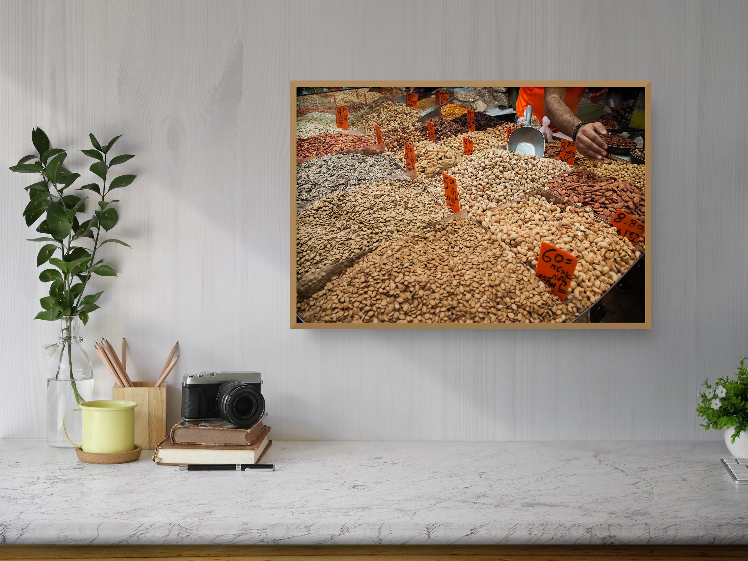 Nuts Almonds Pistachio & Cashew at the Jerusalem Market Mahane Yehuda — Colorful Kitchen