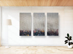 Kotel Western Wall Art: Abstract Triptych Impressionist Painting Print