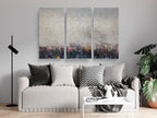 Kotel Western Wall Art: Abstract Triptych Impressionist Painting Print